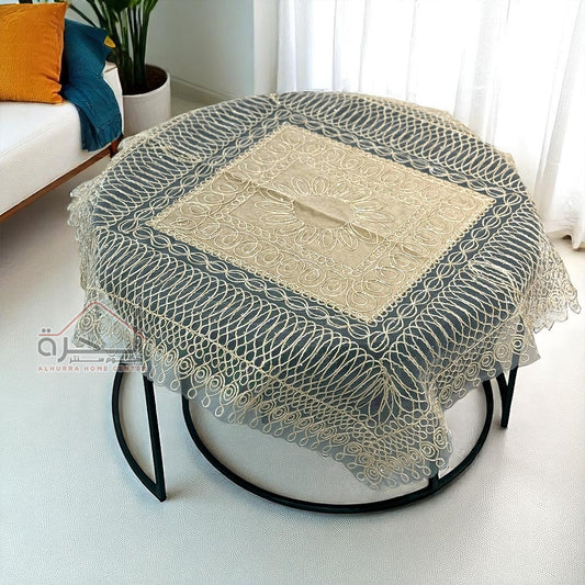 شرشف طاولة وسط 90*90 سم