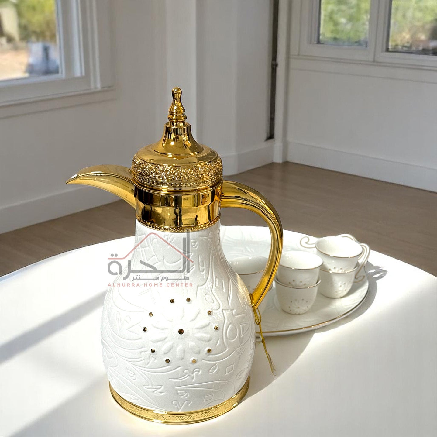 طقم دلة ضيافة ابيض
