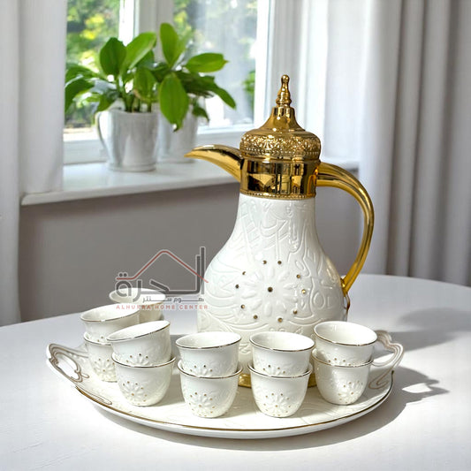 طقم دلة ضيافة ابيض