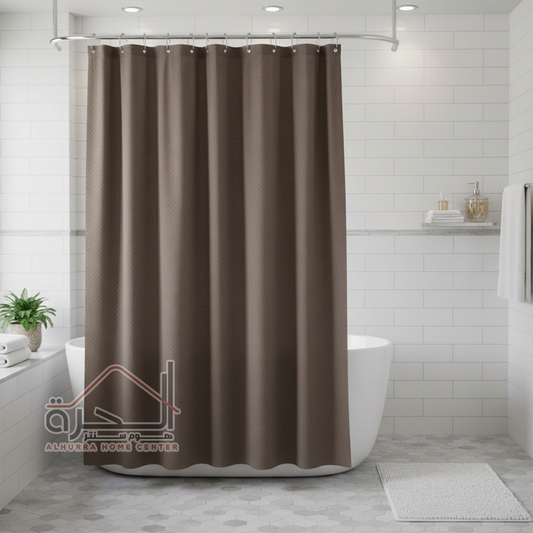 برداية حمام بني Waterproof سادة