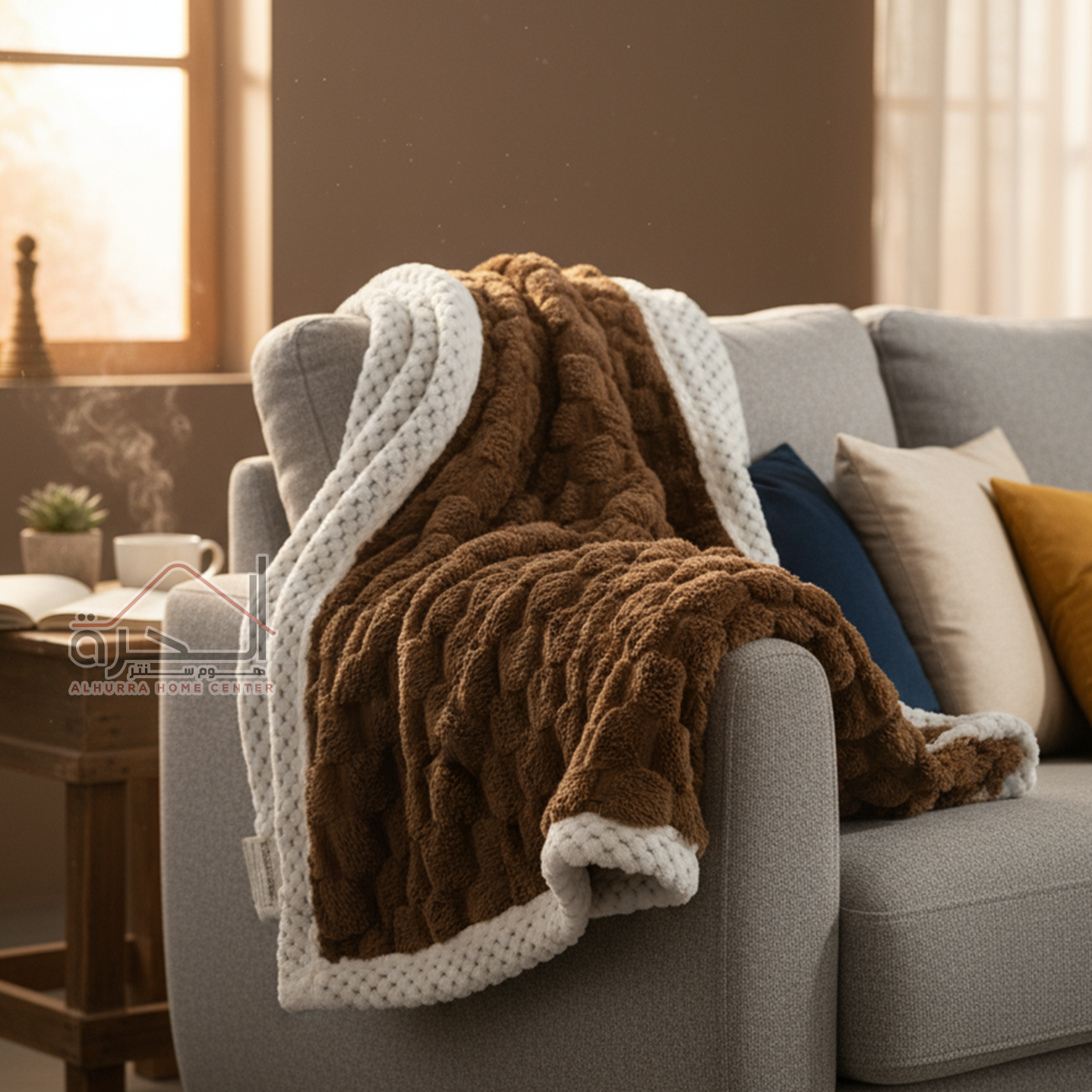 حرام شيربا حجم 230*200 سم بني