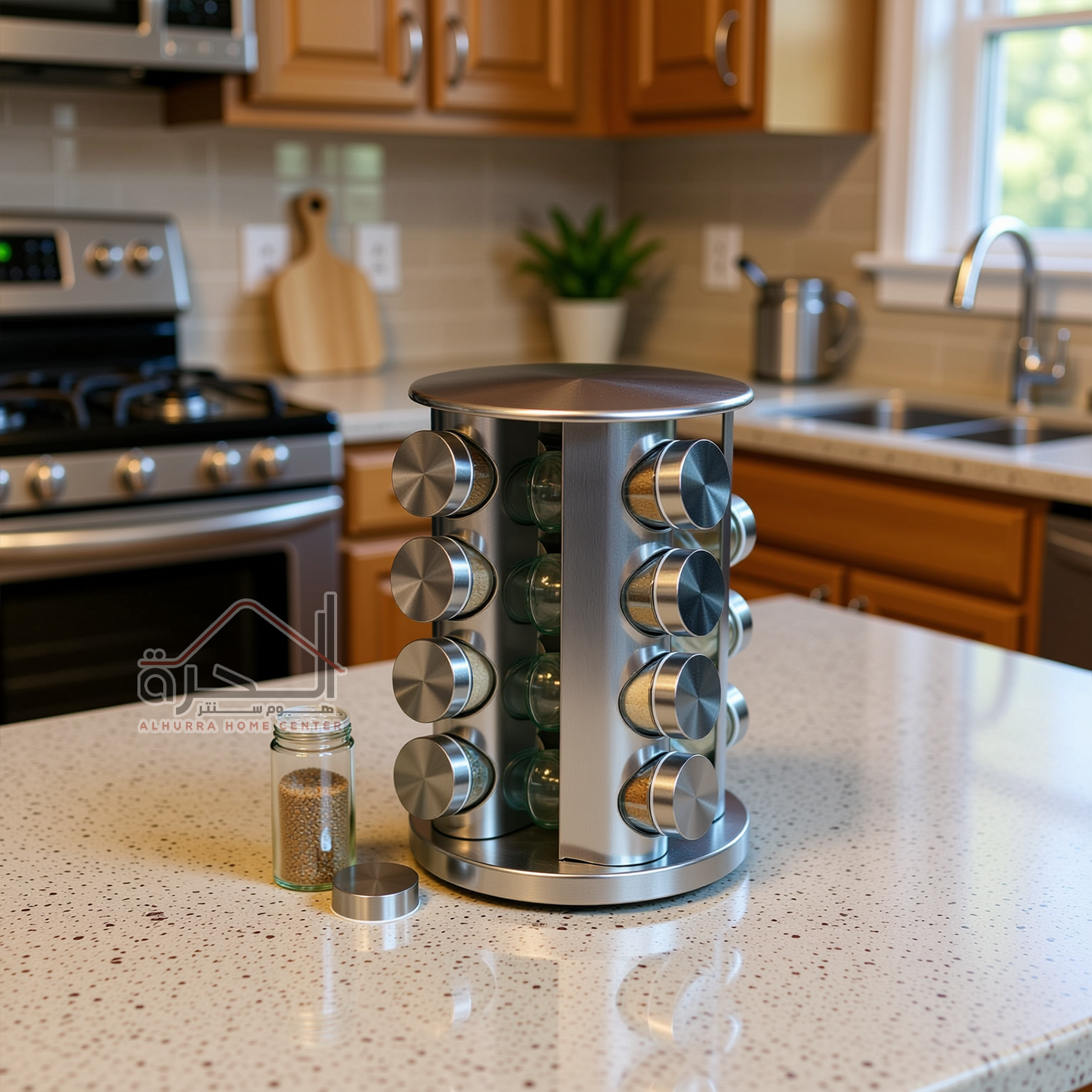 طقم بهارات ستانلس 16 قطعة