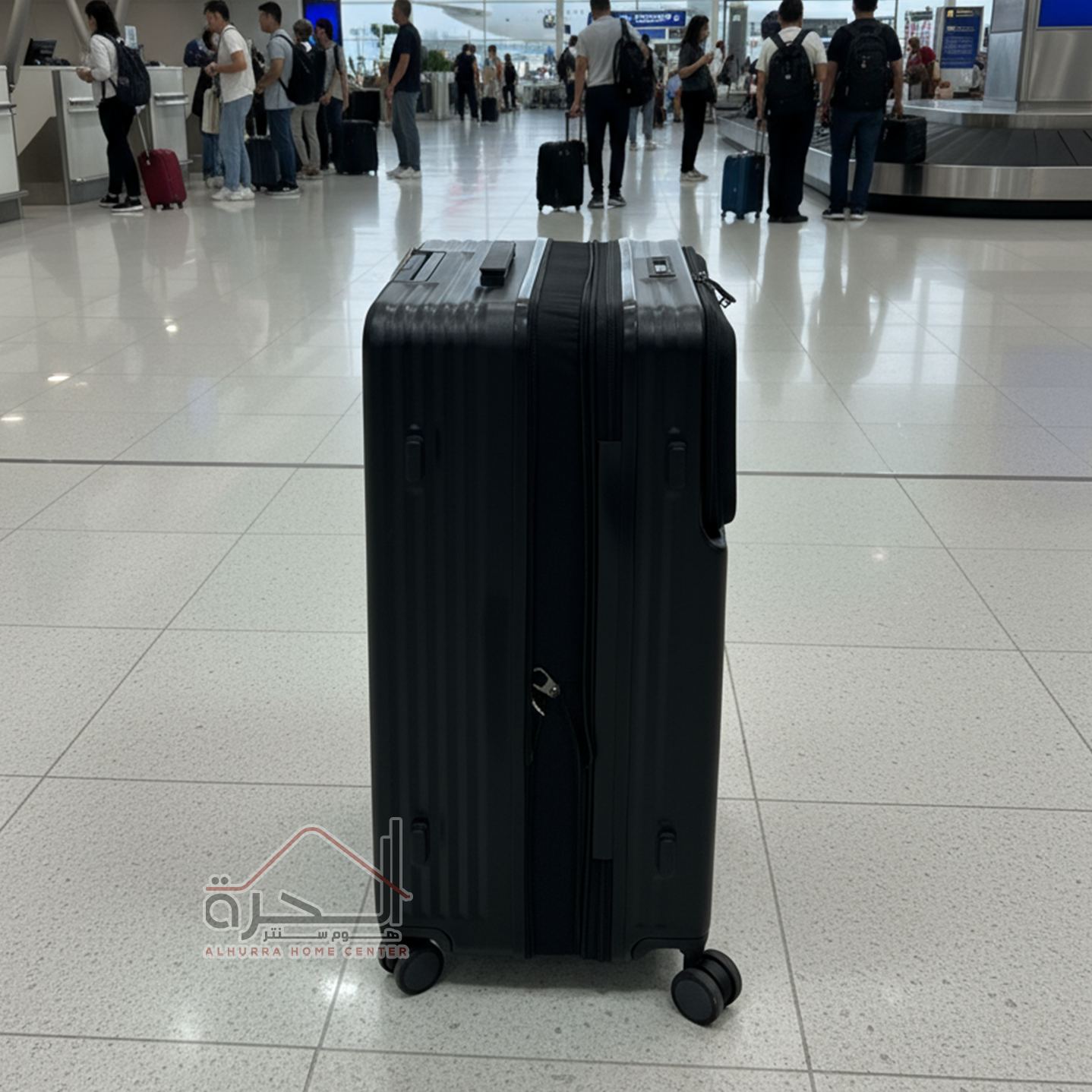 طقم حقائب سفر بلاستك K-09 اسود