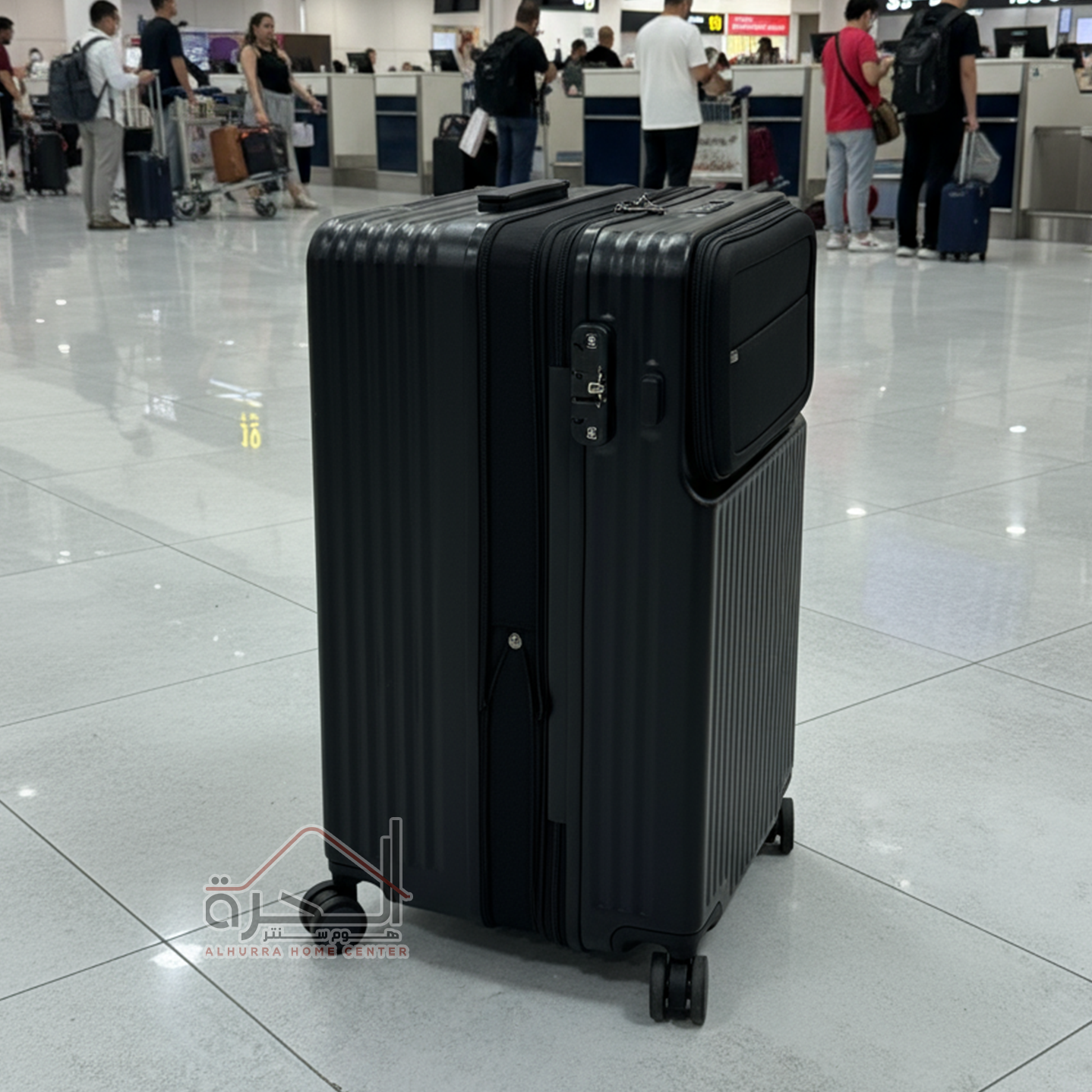 طقم حقائب سفر بلاستك K-09 اسود