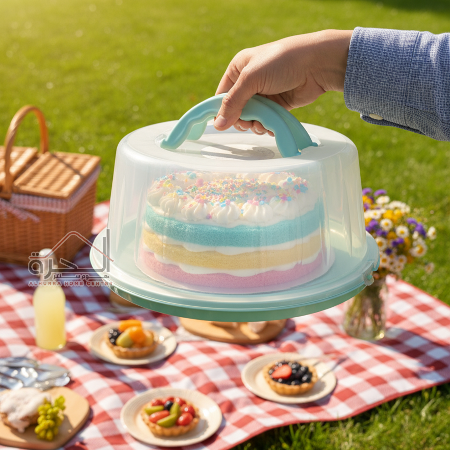 حافظة كيك و حلويات بلاستك Gondol