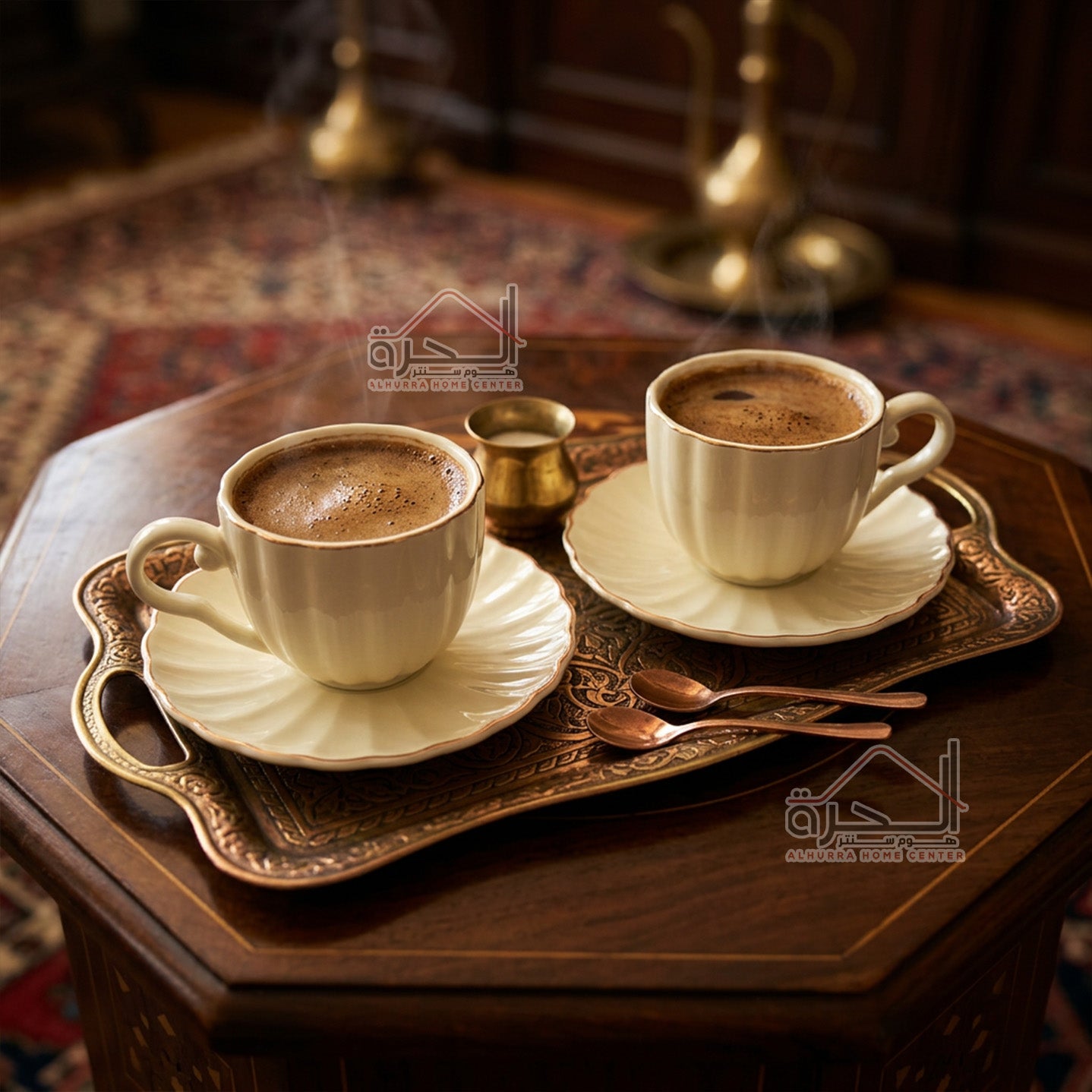 طقم فناجين قهوة 6 فناجين بورسلان