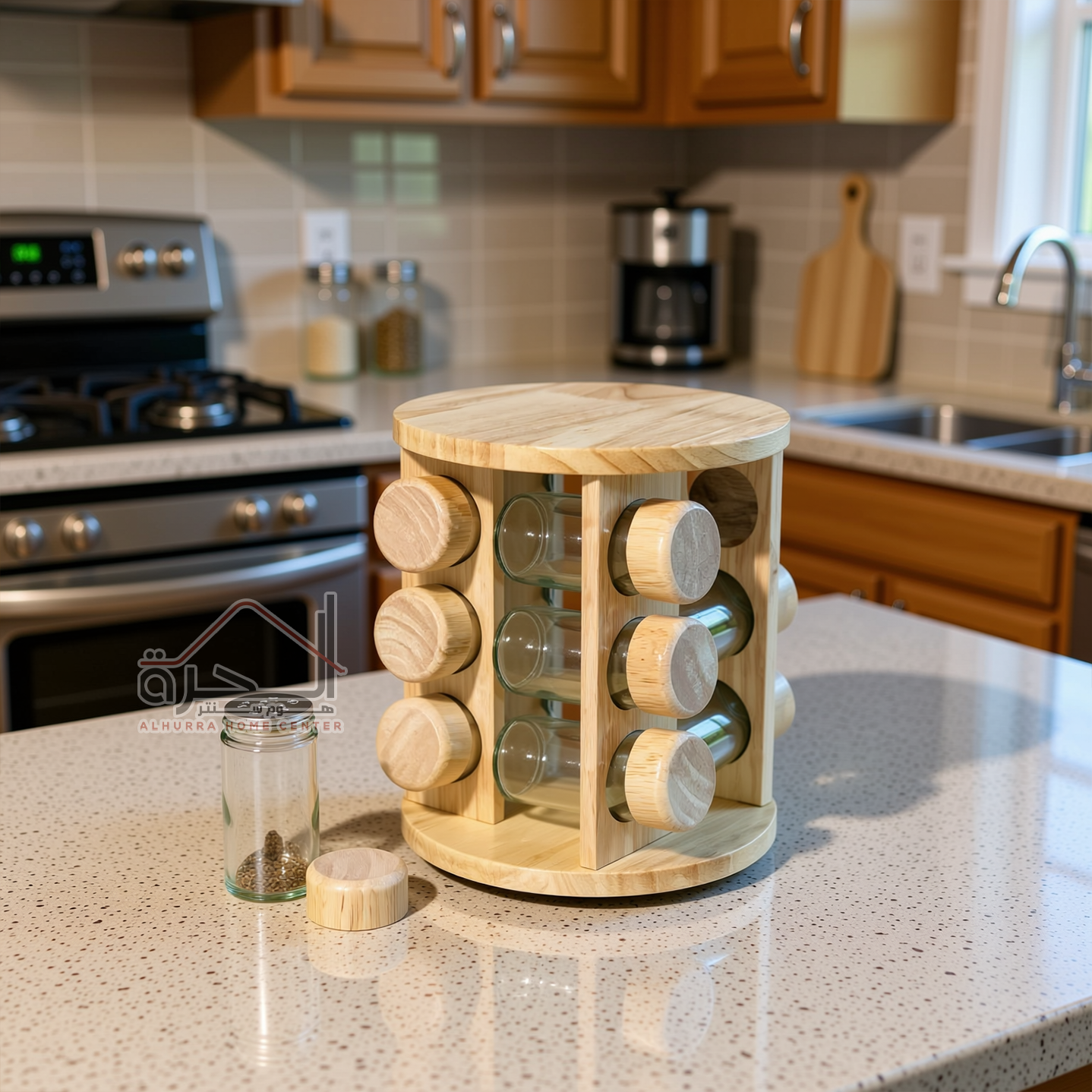 طقم بهارات مدور 12 قطعة