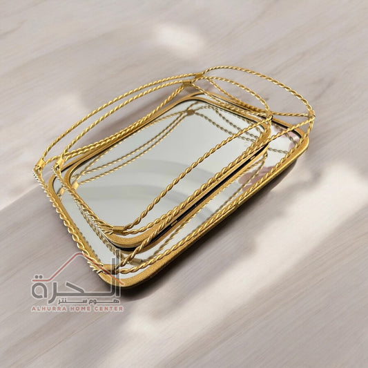 طقم صواني قطعتين مستطيل A02