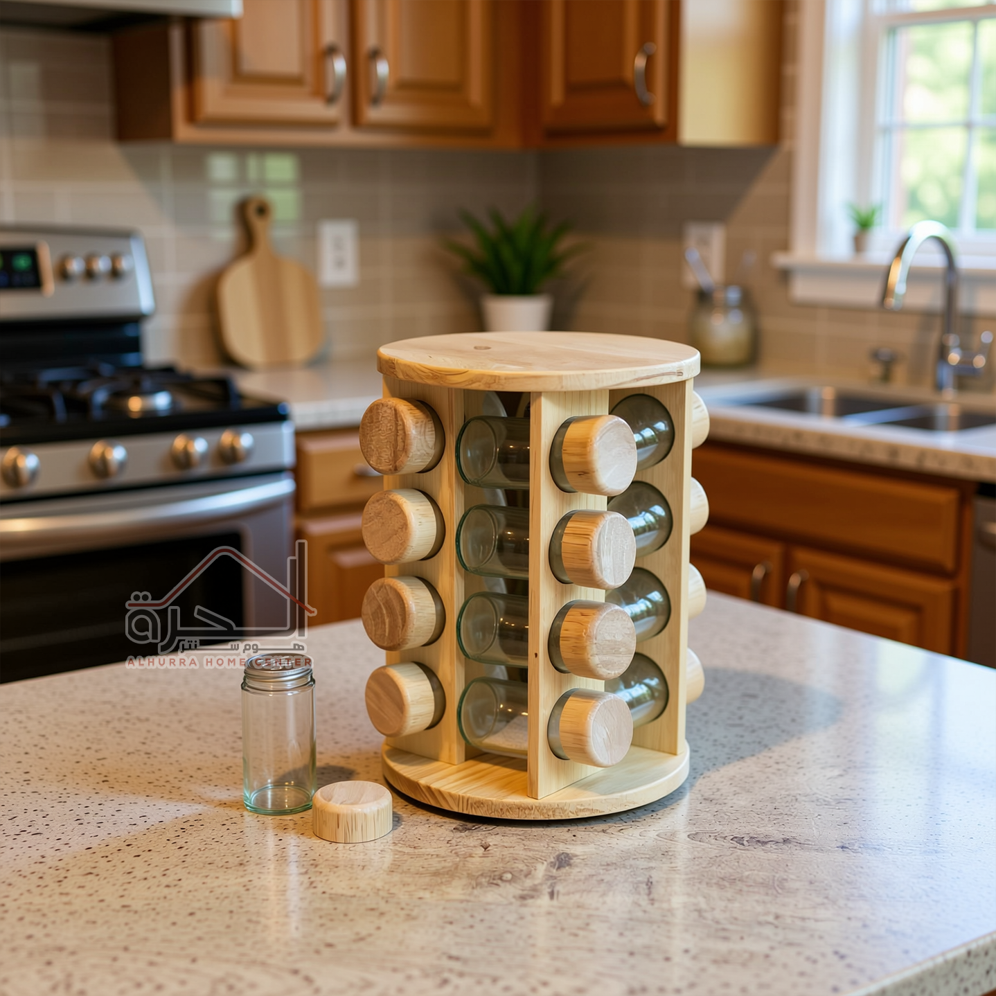 طقم بهارات مدور 16 قطعة