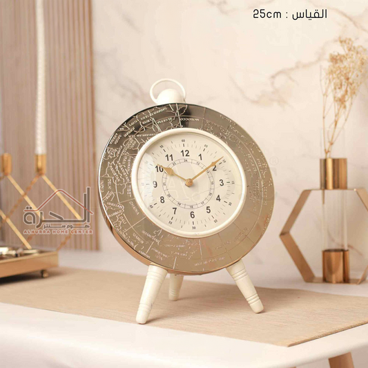ساعة مكتب كرة ارضية حجم 25 سم