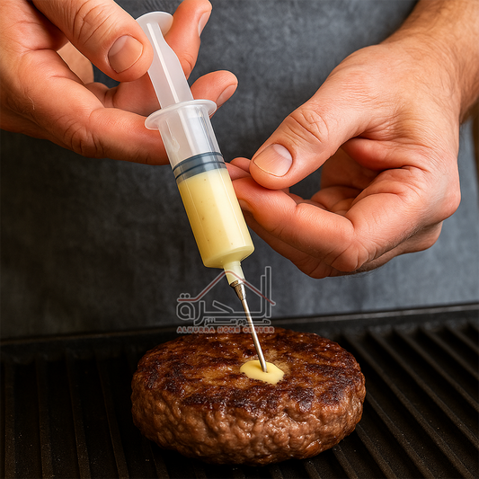 سرنجة/ ابرة للاكل و الحلويات مع رأس ستانلس
