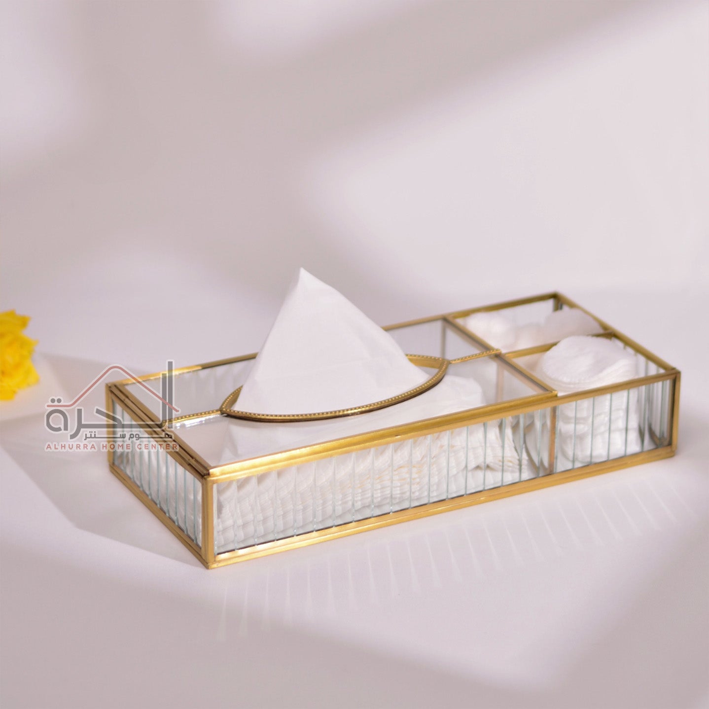 علبة محارم زجاج 26*12*7.5 سم