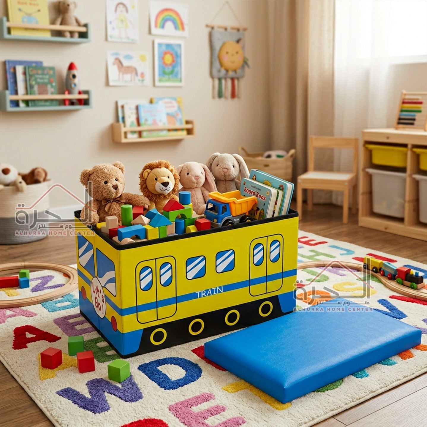 صندوق العاب مع مقعد 50*30*30 سم