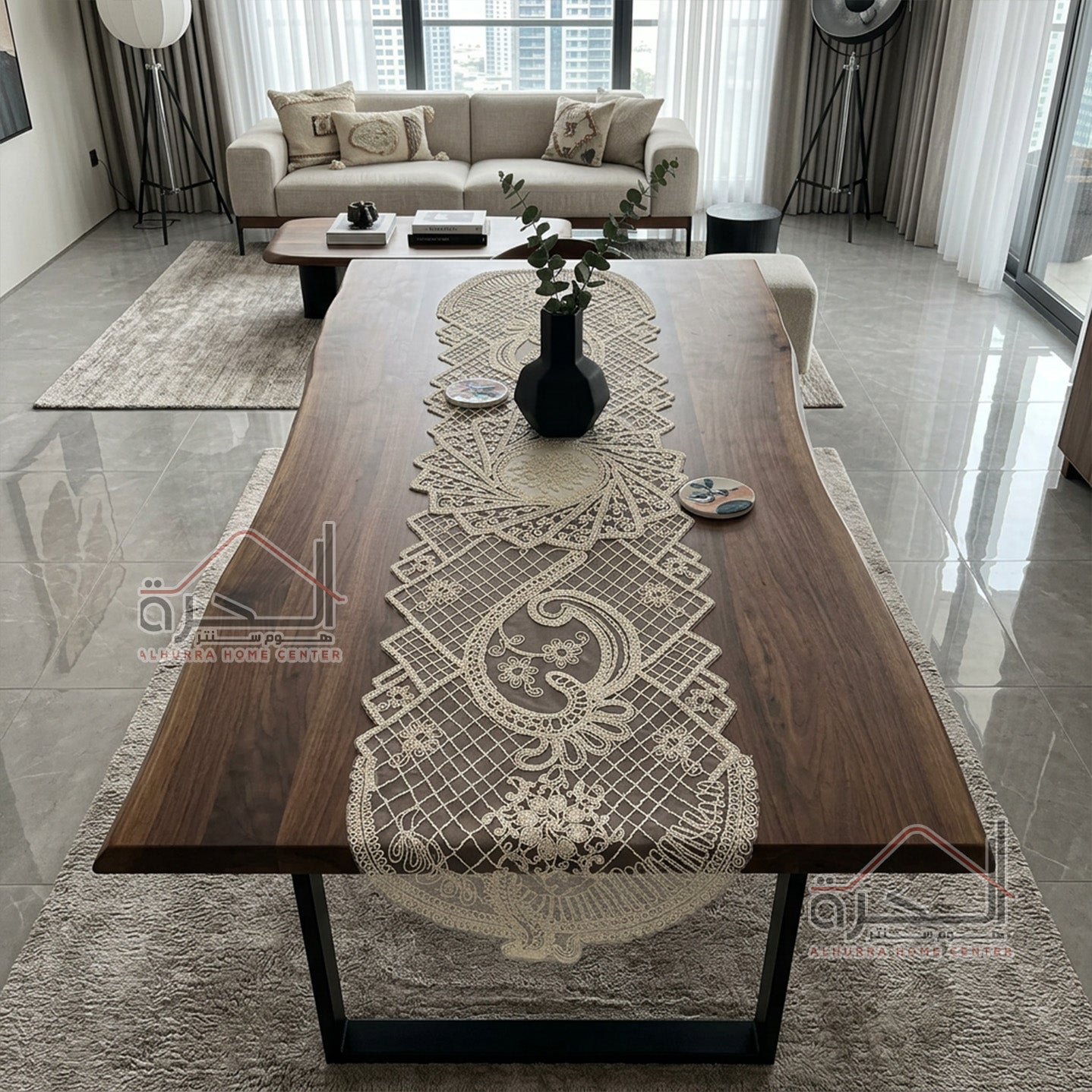 رنر طاولة حجم 155*43 سم