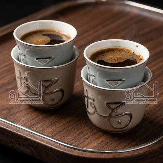 فناجين قهوة سادة عدد 12 جوار