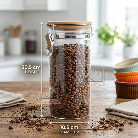 متربان زجاج غطاء خشب ضغط 20.5*10.5 سم